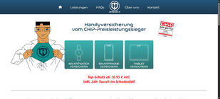 Captain Care 24 versichert elektronische Geräte (unter anderem Smartphones) und wirbt mit seinem 24-Stunden-Express-Tausch