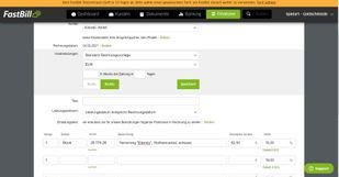 Die Rechnungserstellung von FastBill