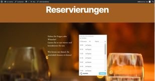Das kompakte Reservierungswidget von resmio ist schnell integriert