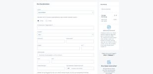 Für die Anmeldung bei 1&1 IONOS HiDrive benötigen Sie einige Daten sowie Ihre Bankinformationen