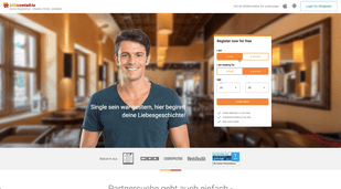 Die Anmeldung beginnt mit einem großen Versprechen – einer Liebesgeschichte! Zum Testzeitpunkt ist gerade das Design überarbeitet und modernisiert worden. Optisch kann sich die Plattform jetzt definitiv sehen lassen.