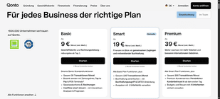 Wirf hier einen Blick auf die Qonto-Modelle für Einzelnutzer:innen.