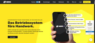 Die Handwerker-Software HERO kombiniert Funktionen einer Büro-Software mit Projektmanagement und Kundenverwaltung im Handwerk.