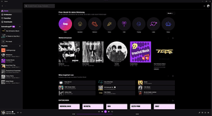 Die Startseite von Deezer präsentiert sich als personalisierte Musik-Zentrale, die durch kuratierte Playlists den Fokus auf individuelle Entdeckungen legt.