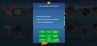 Mondly steht eingeschränkt auch kostenlos zur Verfügung und kostet in der Premium-Variante zwischen 4 und 10 Euro pro Monat