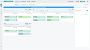 So könnte dein Einsatzplan mit Staffcloud aussehen