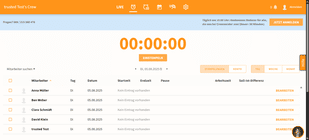 Crewmeister liefert eine einfache und übersichtliche Zeiterfassung für dich und deine Crew.