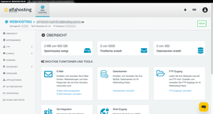 Alfahosting ist ein deutscher Webhoster, der im Praxistest vor allem durch seine hohe Sicherheit und seine stabile Verfügbarkeit überzeugt.
