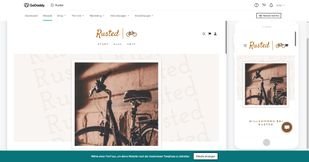 Rusted mag es einfach. Diese Ästhetik spiegelt auch durch die Website wider