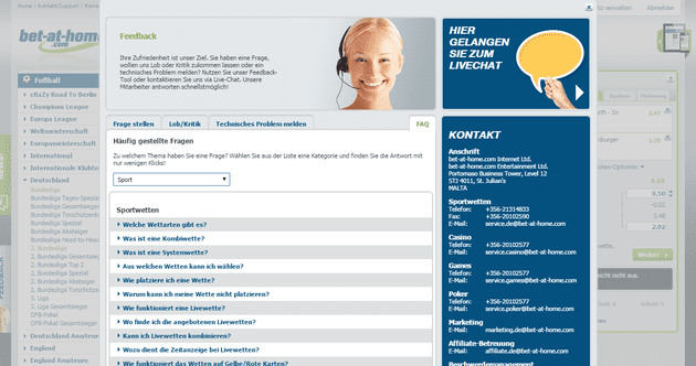 FAQ's gut strukturiert