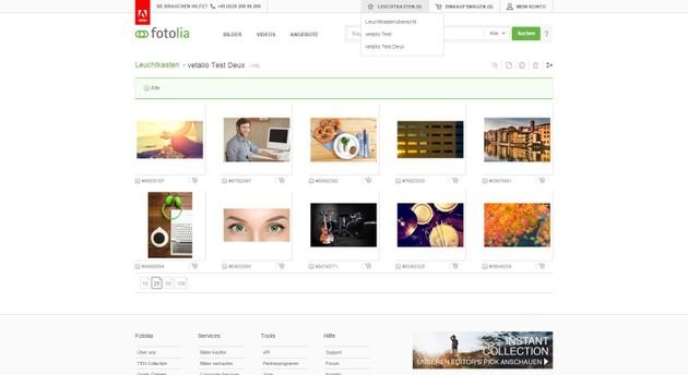 Favoriten werden im eigenen Leuchkasten gespeichert und organisiert
