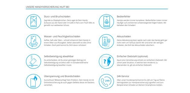 Diese Leistungen sind unter anderem in OnlineVersicherung.de enthalten