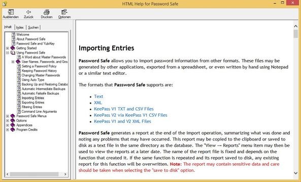 Importing Entries