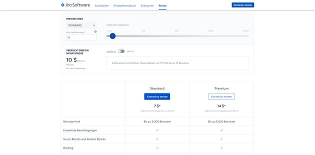 Je nachdem, wie viele Nutzer Sie haben oder welche Support-Ansprüche Sie stellen entscheiden Sie sich für die Standard- oder Premium-Version
