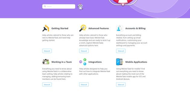 Im (englischen) Help Center finden Sie nützliche Infos und Tutorials, ebenso wie im MeisterTask Blog