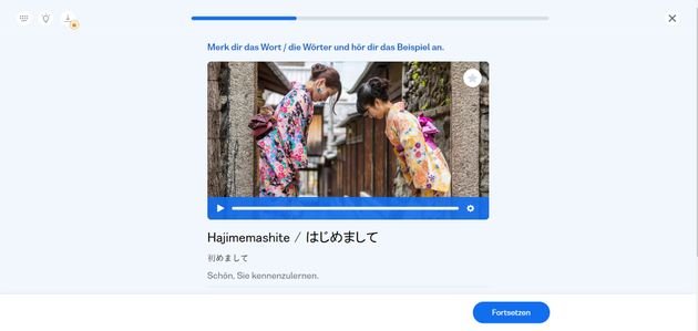 Bilder, Videos und Audio-Aufzeichnungen unterstützen Sie beim Japanischlernen