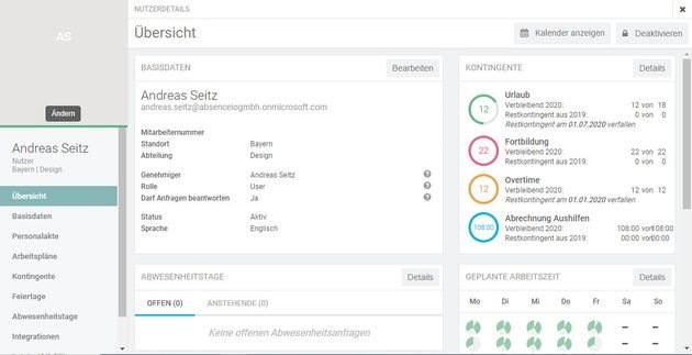 Die Daten Ihrer Mitarbeiter:innen sammeln Sie in übersichtlichen digitalen Personalakten mit allen wichtigen Infos
