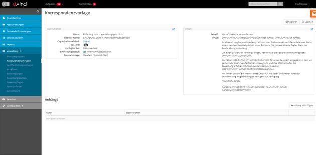 Mithilfe von anpassbaren E-Mail-Vorlagen und automatischen Mails kommunizieren Sie schnell und einfach mit Ihren Bewerbern