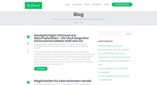 Im Billbee Blog finden Sie spannende Beiträge und die neuesten Informationen aus den Billbee-Büros