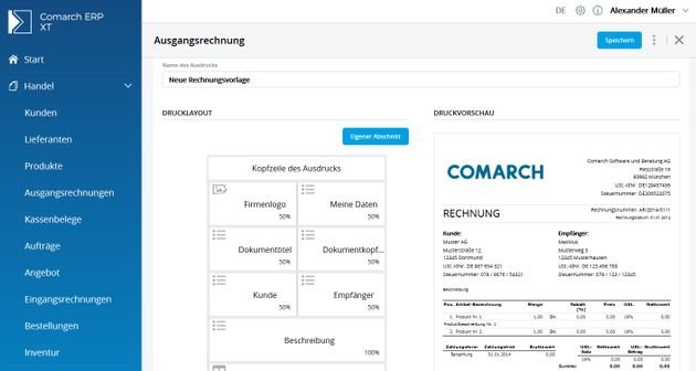 Mit dem Ausdruckseditor individualisieren Sie das Design Ihrer Dokumente ganz nach Belieben