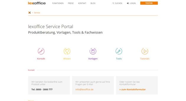 lexoffice wartet im Hilfeportal mit einer großen Auswahl an Material auf
