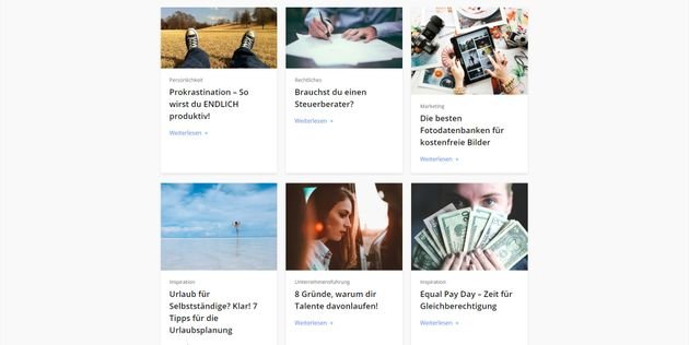 Der sevDesk-Blog ist für Unternehmer und Startups interessant und wartet mit spannende Beiträgen auf
