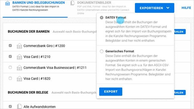 Candis Smartbooks ist offizieller DATEV-Schnittstellenpartner - Daten aus Candis Smartbooks lassen sich in beliebige DATEV-Systeme exportieren