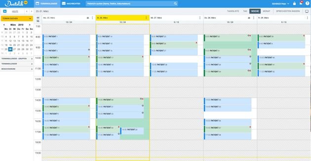 Planen Sie Termine dynamisch und übersichtlich im Doctolib Pro-Kalender