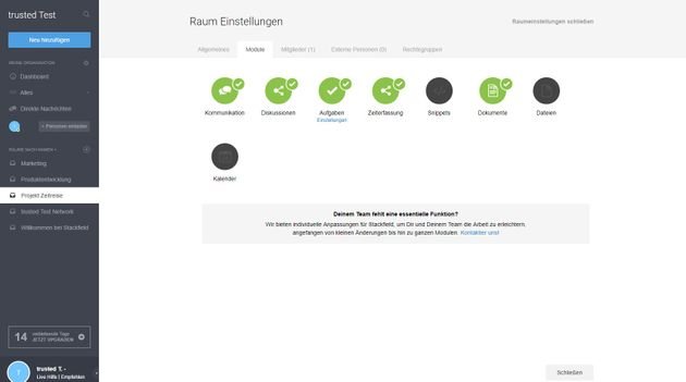 In Stackfield wählen Sie für jeden Raum die passenden Module