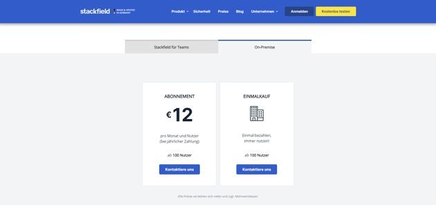 Stackfield ist auch als On-Premise-Version für das Hosting in Ihrer eigenen Server-Infrastruktur verfügbar