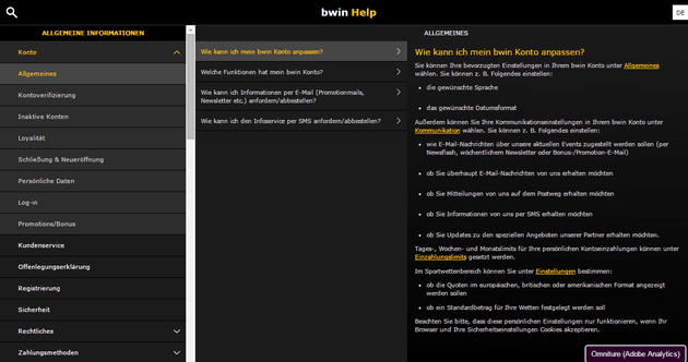 Gute Struktur in den FAQ's