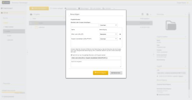 Laden Sie flexibel zusätzliche Bearbeiter zu Ihrem Filemanager ein