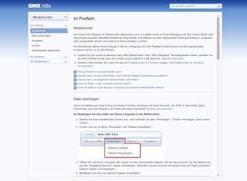 FAQs bei gmx