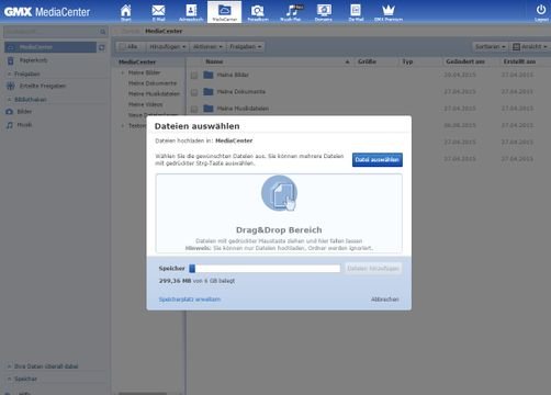 Gmx Upload