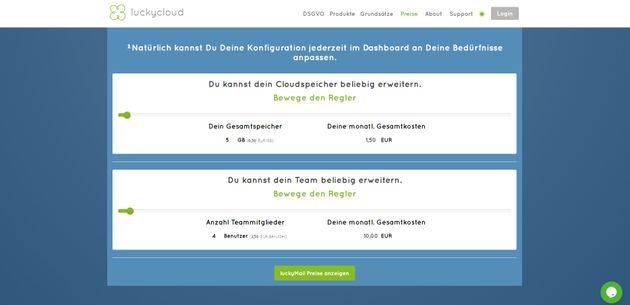 Mit dem Konfigurator stellen Sie sich Ihren ganz eigenen Preismix zusammen