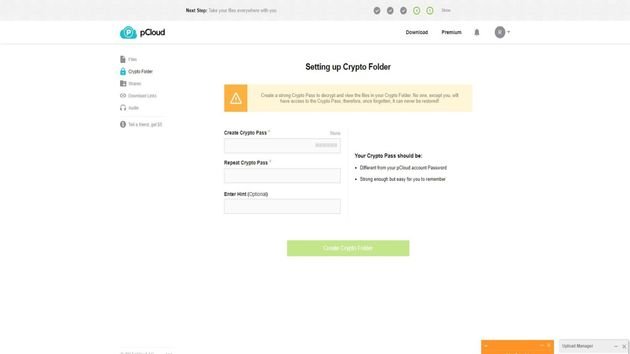 Mithilfe eines sicheren Crypto-Pass verschlüsseln und schützen Sie wertvolle Dateien