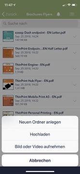 Mit der mobilen App verwalten Sie Ihren Teamplace auch von unterwegs