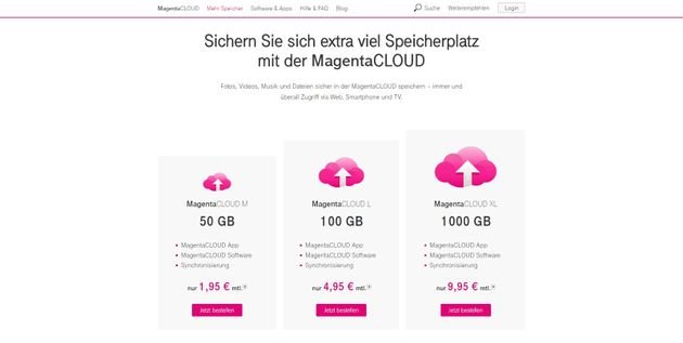 Tarife MagentaCLOUD