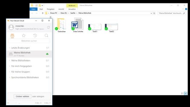 Mit dem Seafile-Client synchronisieren Sie lokale Ordner mit der Cloud