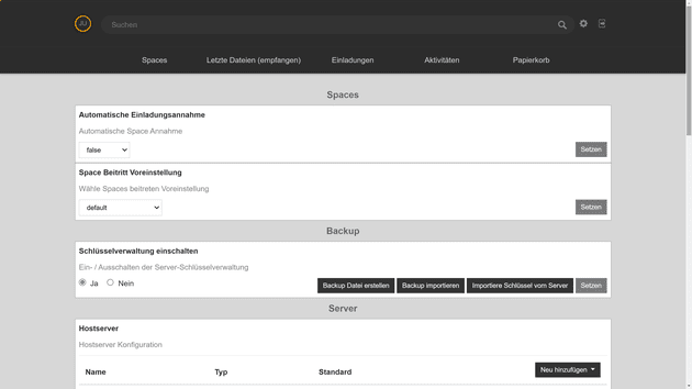Gelegentlich kommen dir in den Menüs englische Begriffe unter. Das Interface ist also nicht zu 100 % auf Deutsch