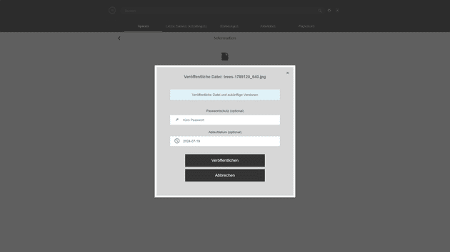 Verschicke Freigaben von Dokumenten zügig per Link