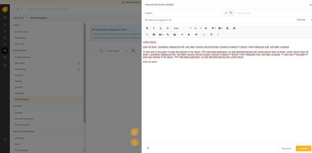 Erstellen Sie E-Mail-Vorlagen für die Kommunikation mit Ihren Kontakten