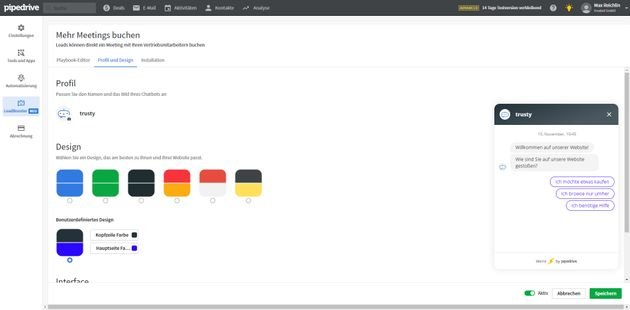 Der Pipedrive Leadbooster hilft Ihnen dabei, schnell neue Leads zu generieren und zu qualifizieren