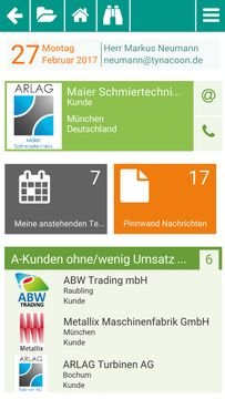 Die sehr hübschen und übersichtlichen mobilen Apps von PiSA sales gibt es für Android- und iOS-Geräte