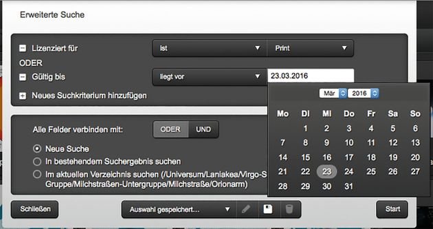 Die Suchfunktion bei Cavok ist sehr feinporig und dursucht auch Textdokumente