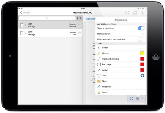 Doxis 4 ist auch als mobile Version (Doxis4 mobileCube) verfügbar