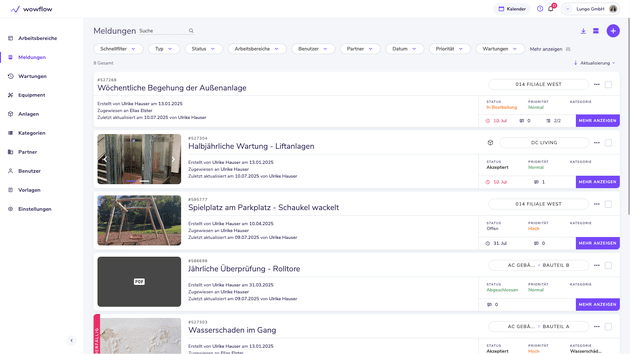 Die Software hält dich über alle Meldungen und anstehenden Aufgaben auf dem Laufenden