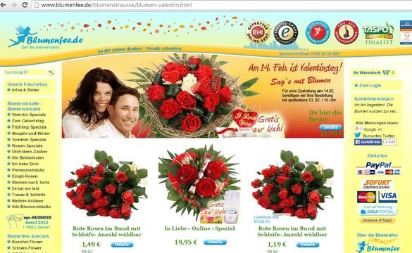Das Valentinstag-Special von Blumenfee