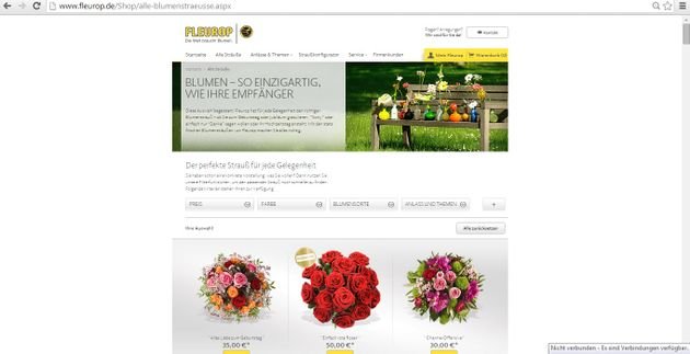 Die Blumenvielfalt bei Fleurop