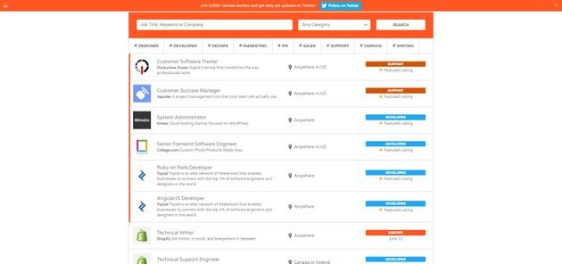Top-Jobs tauchen bei Jobspresso immer ganz oben auf der Liste auf